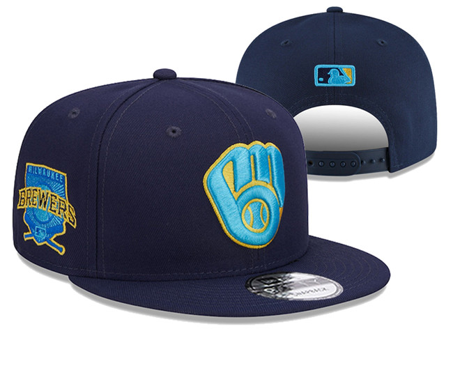 Milwaukee Brewers Stitched Snapback Hats 012
